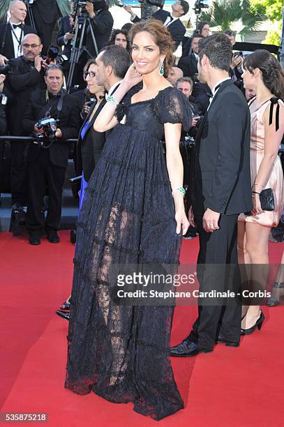 Eugenia Silva attends the 'The Immigrant' premiere during the 66th Cannes International Film Festival.