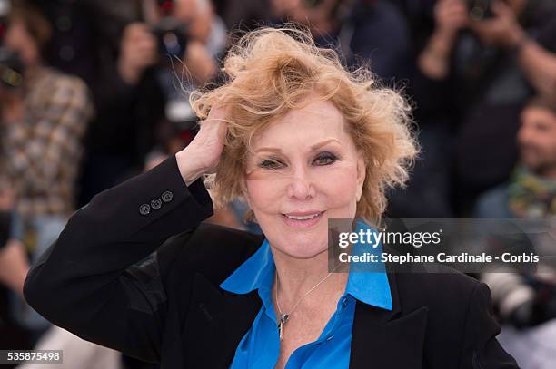 Kim Novak attends the 'Hommage A Kim Novak' photo call during the 66th Cannes International Film Festival.