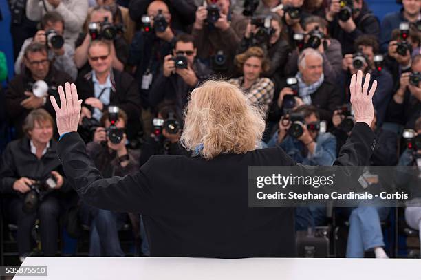 Kim Novak attends the 'Hommage A Kim Novak' photo call during the 66th Cannes International Film Festival.