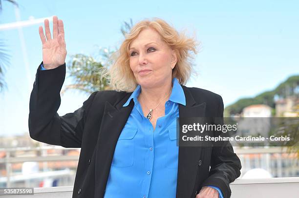 Kim Novak attends the 'Hommage A Kim Novak' photo call during the 66th Cannes International Film Festival.