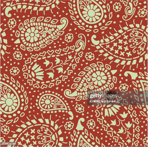 paisley_pattern - paisley pattern stock illustrations