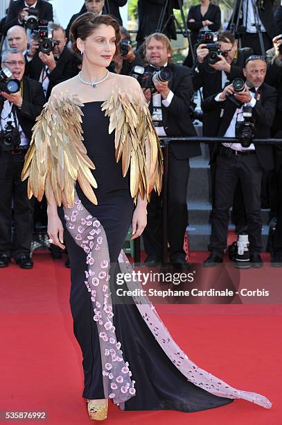 Laetitia Casta attends the Zulu' Premiere And Closing Ceremony during the 66th Cannes International Film Festival.