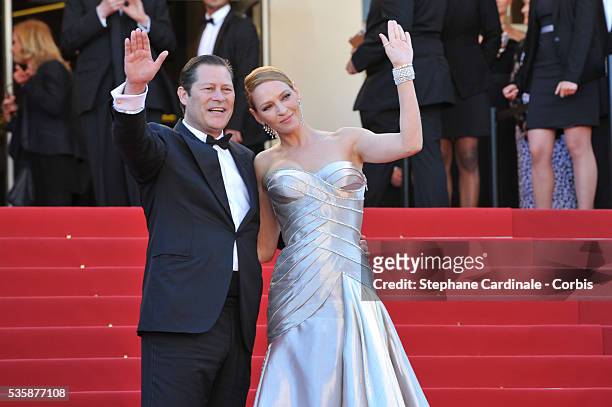 Meet Arpad Busson and Uma Thurman attend the Zulu' Premiere And Closing Ceremony during the 66th Cannes International Film Festival.