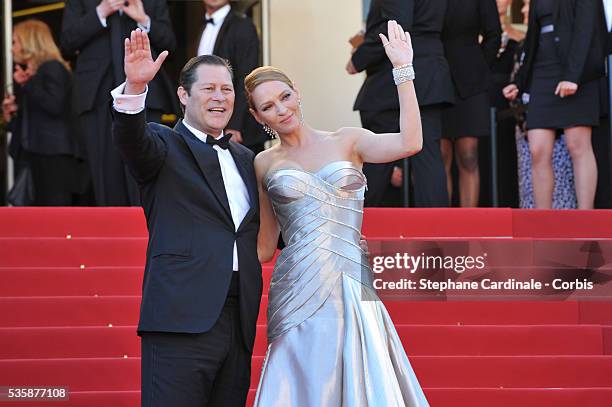 Meet Arpad Busson and Uma Thurman attend the Zulu' Premiere And Closing Ceremony during the 66th Cannes International Film Festival.