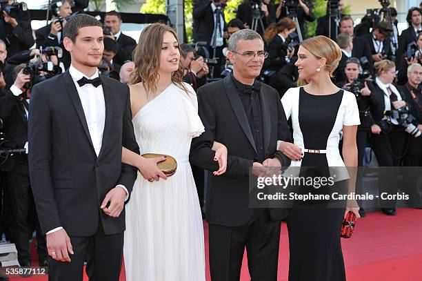 Jeremie Laheurte, Adele Exarchopoulos, Abdellatif Kechiche, Lea Seydoux, Brahim Chioua attend the Zulu' Premiere And Closing Ceremony during the 66th...