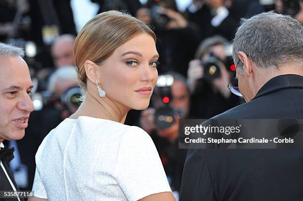 Lea Seydoux attends the Zulu' Premiere And Closing Ceremony during the 66th Cannes International Film Festival.