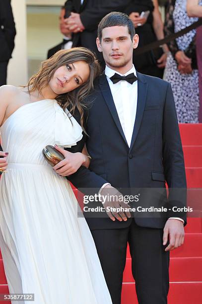 Adele Exarchopoulos and Jeremie Laheurte attend the Zulu' Premiere And Closing Ceremony during the 66th Cannes International Film Festival.