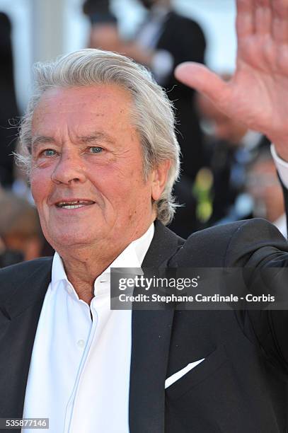 Alain Delon attends the Zulu' Premiere And Closing Ceremony during the 66th Cannes International Film Festival.