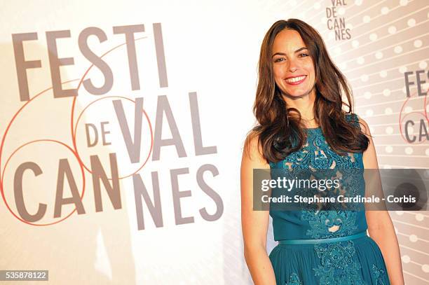 Actress Berenice Bejo, awarded with the Prix d'Interpretation Feminine , attends the 'Palme D'Or Winners dinner' during the 66th Cannes International...