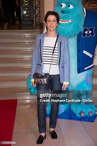 Nathalie Renoux attends 'Monsters University' Paris movie premiere, held at La Sorbonne, in Paris.