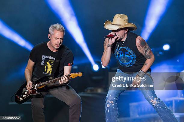 Jason Aldean performs at LSU Tiger Stadium on May 29, 2016 in Baton Rouge, Louisiana.