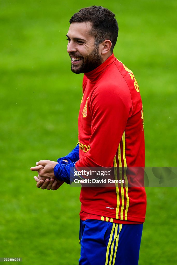 Spain Training Session & Press Conference - UEFA 2016 Training Camp