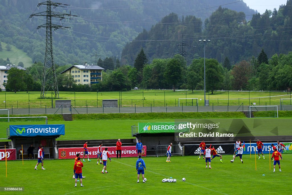 Spain Training Session & Press Conference - UEFA 2016 Training Camp