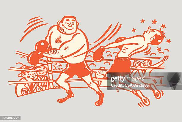boxing match - boxing sport stock illustrations