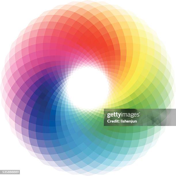 colorful swirl - spectrum stock illustrations