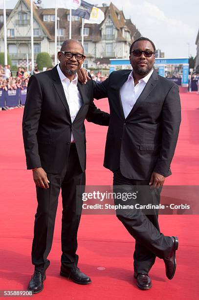 Forest Whitaker and Lee Daniels attend 'The Butler' Premiere at the 39th Deauville American Film Festival, in Deauville.