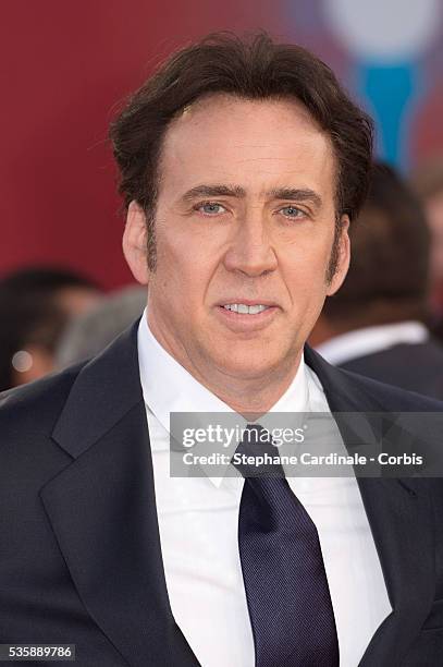 Nicolas Cage attends the premiere of the movie 'Joe' during the 39th Deauville American Film Festival, in Deauville.