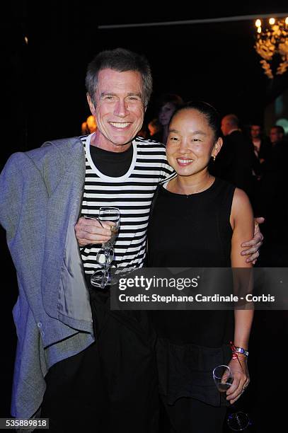 Jean Paul Goude with his Wife Karen attend the Opening Party of the "Black Legend" Club in Monaco.