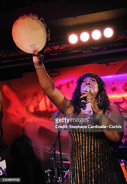 Martha Reeves performing during the Opening Party of the "Black Legend" Club in Monaco.