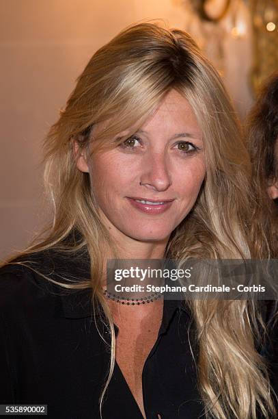Sarah Lavoine attends Lui Magazine Launch Party, held at Foch Avenue in Paris.