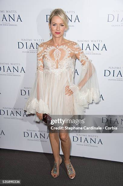 Naomi Watts attends the premiere of 'Diana', at Cinema UGC Normandie in Paris.