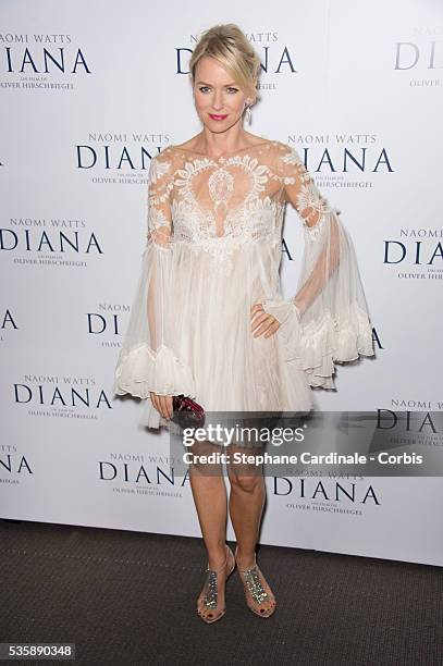 Naomi Watts attends the premiere of 'Diana', at Cinema UGC Normandie in Paris.