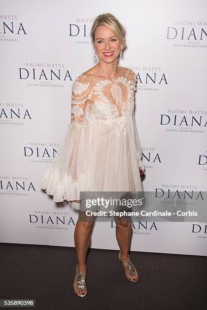 Naomi Watts attends the premiere of 'Diana', at Cinema UGC Normandie in Paris.