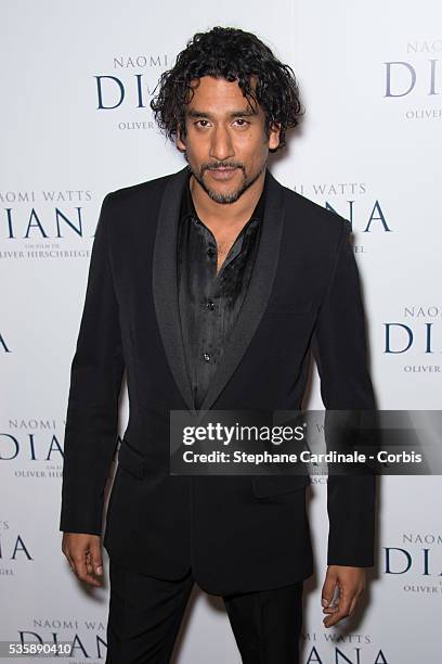 Naveen Andrews attends the premiere of 'Diana', at Cinema UGC Normandie in Paris.