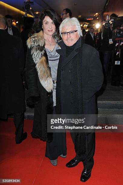 Marc Cerrone and his wife Jill attend the "Globes de Cristal" 2010 Awards at "Le Lido" in Paris.