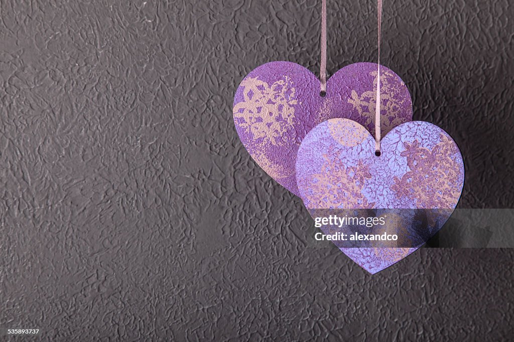 Valentines Day background with hearts