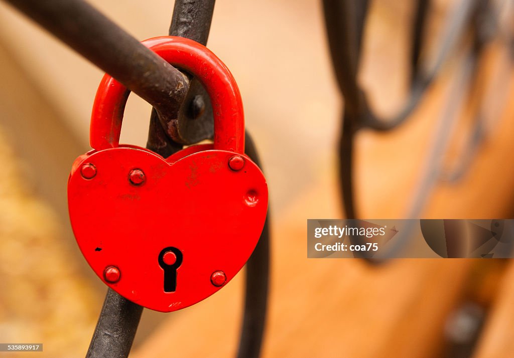 Red padlock