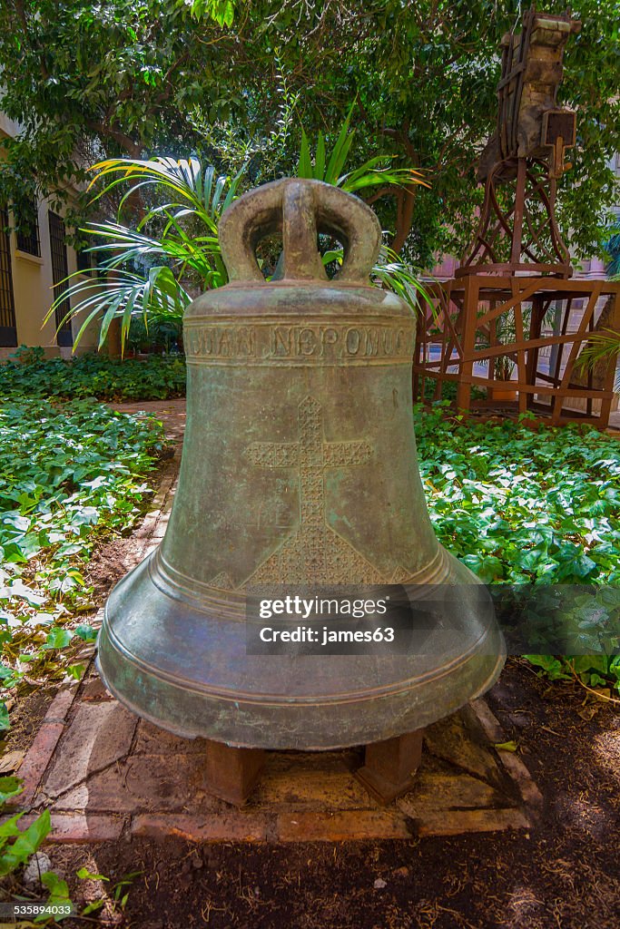 Old bell of the cathedral of Malaga, Spain