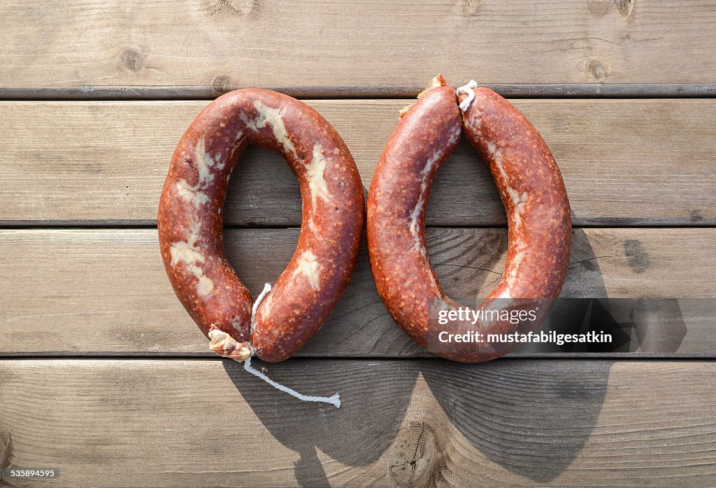 Homemade sausage