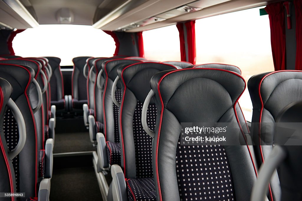 Coach bus interior