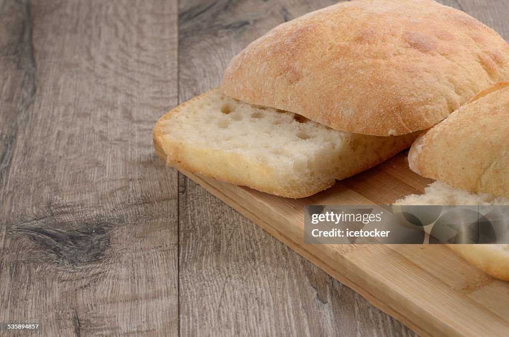 Bun on cut board