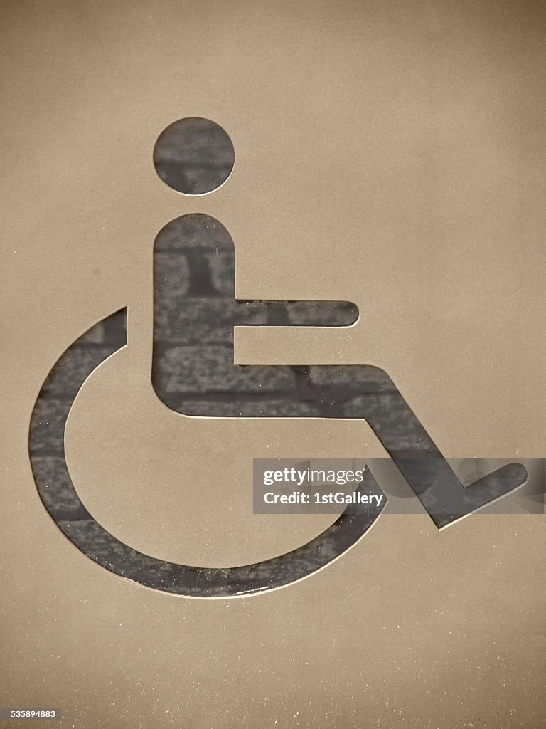 Handicapped / disabled sign