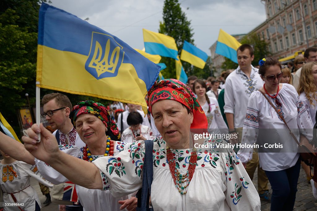 Vyshyvankas March in Kyiv