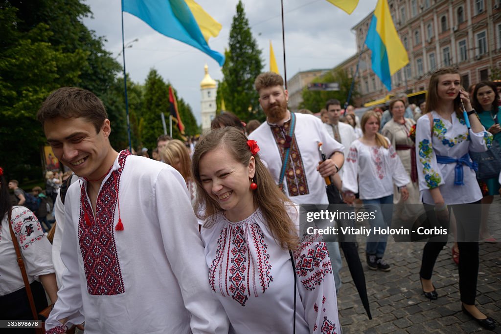 Vyshyvankas March in Kyiv