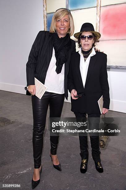 Rejane Lacoste et Dani attends Chanel show, as part of the Paris Fashion Week Womenswear Spring/Summer 2014, at the Grand Palais in Paris.