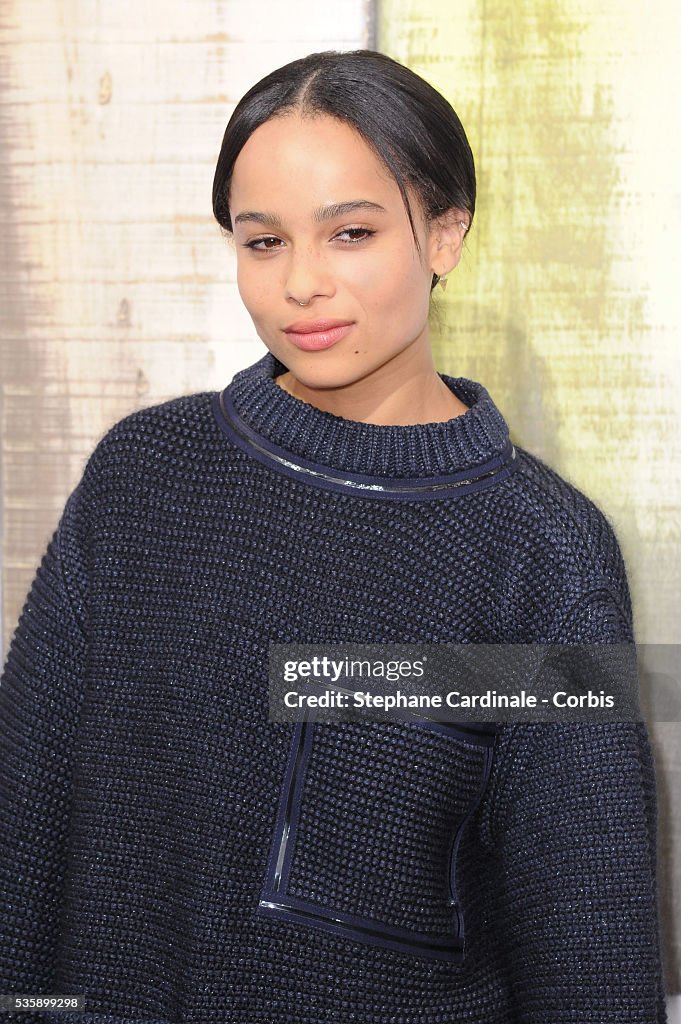 France - Chanel Front Row - Paris Fashion Week Womenswear Spring/Summer 2014