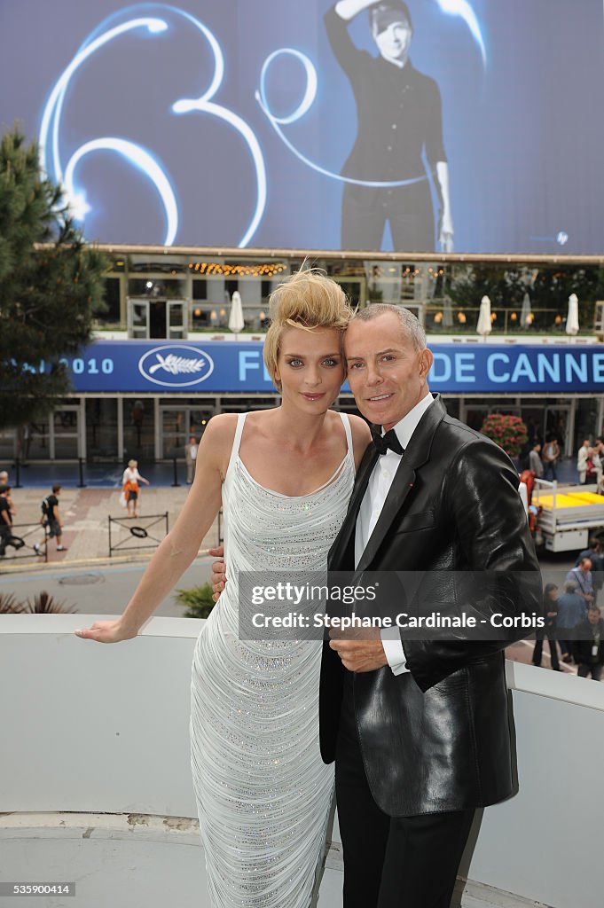 France - Jean Claude Jitrois and Sarah Marshall Photo Call - 63rd Cannes International Film Festival
