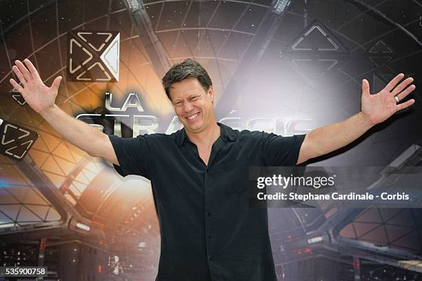 Director Gavin Hood attends the 'Ender's Game' Photocall, in Paris.