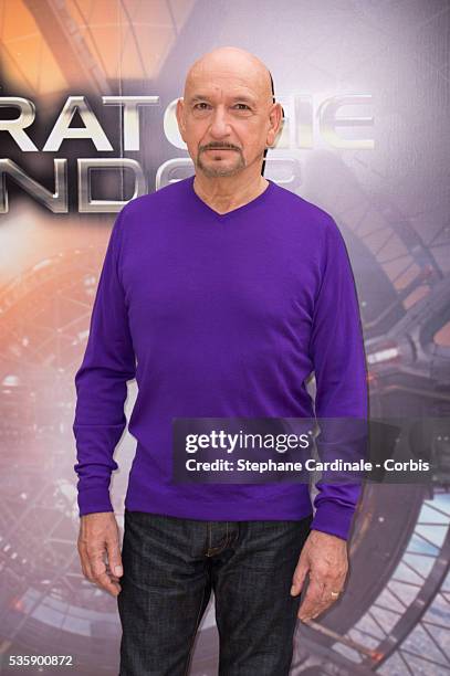 Sir Ben Kingsley attends the 'Ender's Game' Photocall, in Paris.