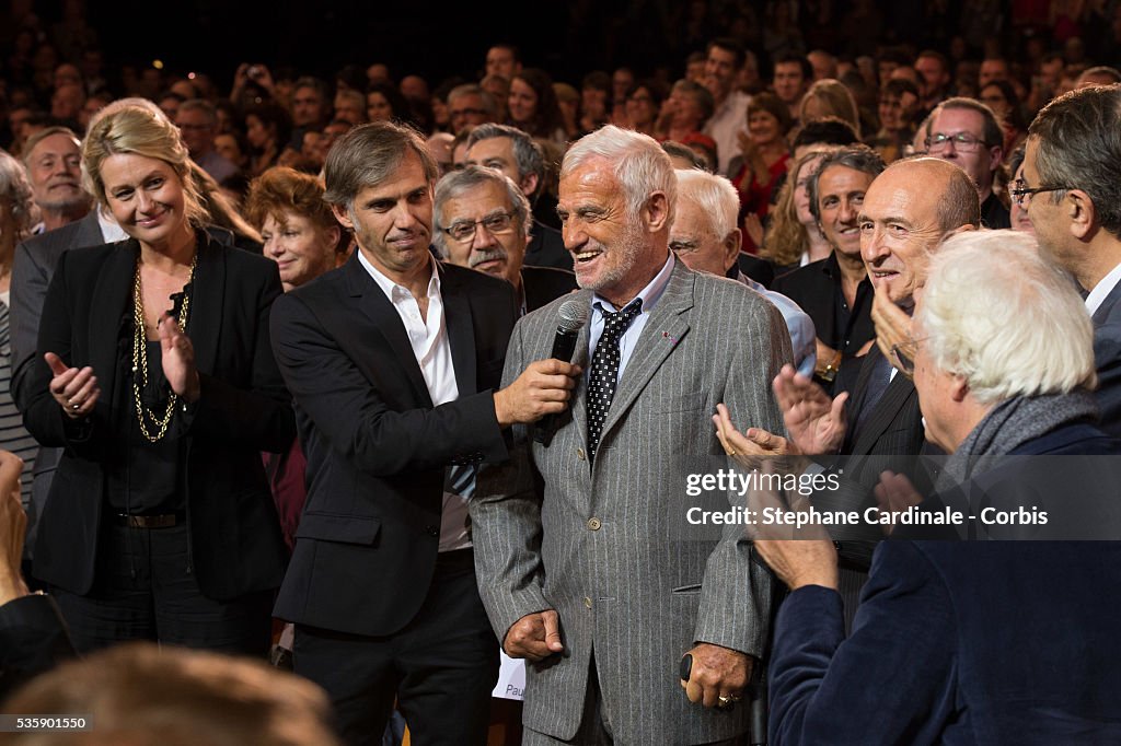 France - Tribute to Jean-Paul Belmondo at Opening Ceremony of 5th Lumiere Film Festival