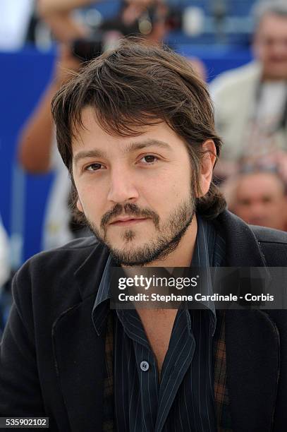 Diego Luna at the photocall for "Abel" during the 63rd Cannes International Film Festival.