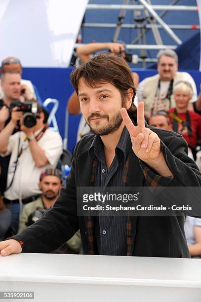 Diego Luna at the photocall for "Abel" during the 63rd Cannes International Film Festival.