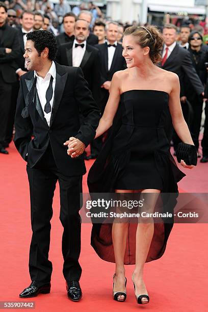 Jamel Debbouze and Melissa Theuriau attend the Premiere of 'Out of the law' during the 63rd Cannes International Film Festival