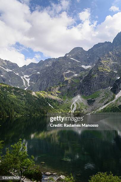 lake morskie oko - manosso photos et images de collection