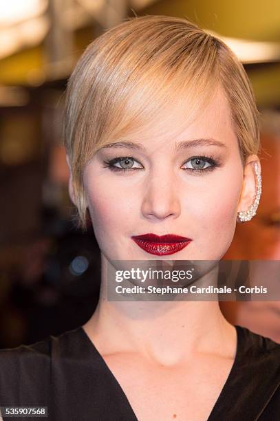 Jennifer Lawrence attends 'The Hunger Games: Catching Fire' Paris Premiere at Le Grand Rex, in Paris.