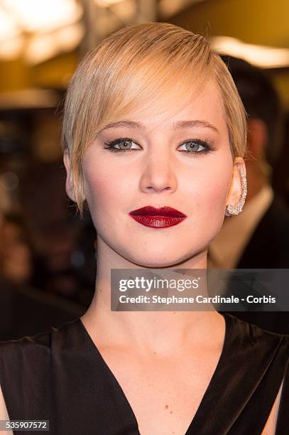 Jennifer Lawrence attends 'The Hunger Games: Catching Fire' Paris Premiere at Le Grand Rex, in Paris.